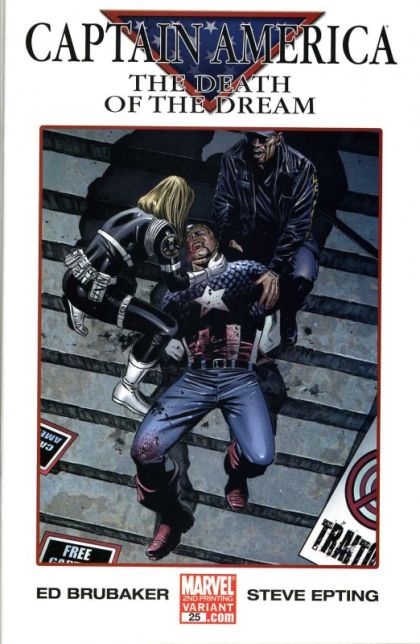 Captain America, Vol. 5 Civil War - The Death of the Dream, Part One |  Issue#25F | Year:2007 | Series: Captain America | Pub: Marvel Comics | 2nd Printing Steve Epting