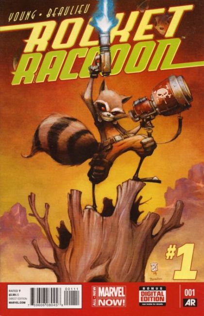 Rocket Raccoon, Vol. 2 A Chasing Tale, Part 1 |  Issue#1A | Year:2014 | Series: Guardians of the Galaxy | Pub: Marvel Comics | Skottie Young Regular