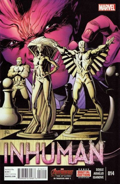 Inhuman Part 14: Linkages |  Issue#14A | Year:2015 | Series: Inhumans | Pub: Marvel Comics | Regular Ryan Stegman Cover