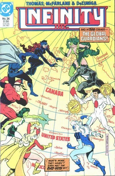 Infinity Inc., Vol. 1 Injustice For All! |  Issue#34 | Year:1987 | Series: Infinity Inc. | Pub: DC Comics |