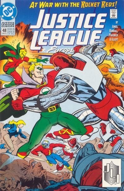 Justice League Europe / International Red Winter, Part 4: The Freeze |  Issue#48A | Year:1993 | Series: JLA | Pub: DC Comics | Direct Edition