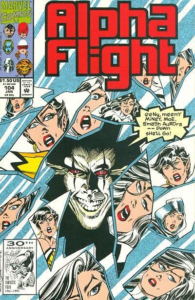 Alpha Flight, Vol. 1 Headache |  Issue#104A | Year:1991 | Series: Alpha Flight | Pub: Marvel Comics | Direct Edition