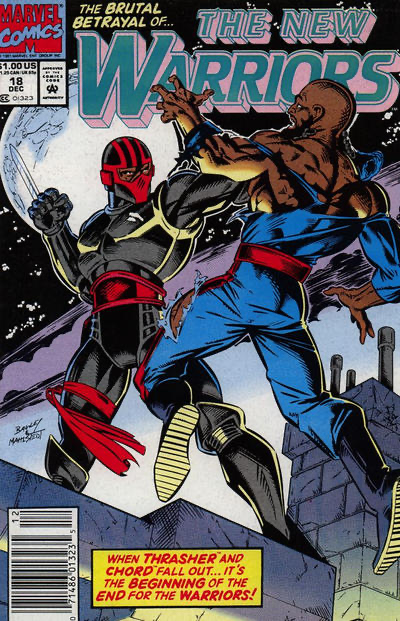 The New Warriors, Vol. 1 Everything You Wanted To Know About The Taylor Foundation But Were Afraid To Ask |  Issue#18B | Year:1991 | Series: New Warriors | Pub: Marvel Comics | Newsstand Edition