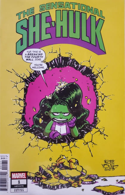 The Sensational She-Hulk, Vol. 2 Jen-Sational!, Jen-Sational! |  Issue#1C | Year:2023 | Series:  | Pub: Marvel Comics | Skottie Young Variant