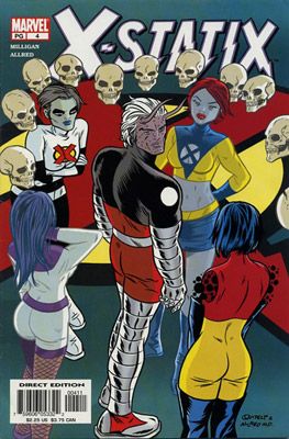 X-Statix Good Omens, Part 4: Talking About Edie With Arnie |  Issue#4A | Year:2002 | Series: X-Statix | Pub: Marvel Comics | Direct Edition