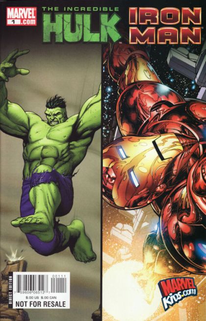 Iron Man / Hulk Sampler  |  Issue#1 | Year:2008 | Series: Iron Man | Pub: Marvel Comics | Gary Frank & Joe Quesada Regular