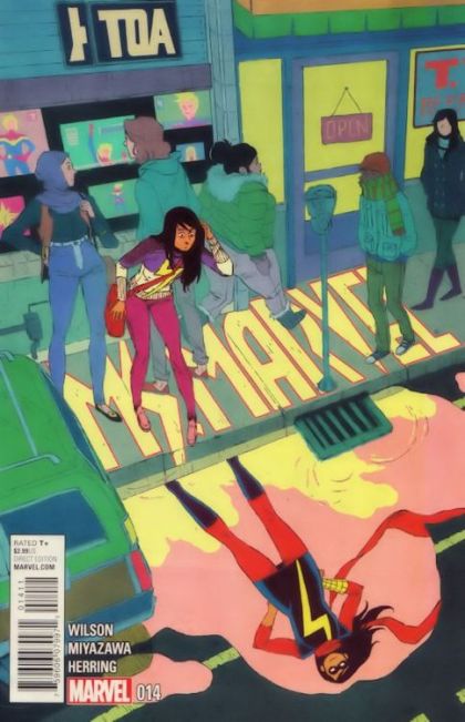 Ms. Marvel, Vol. 3 Crushed |  Issue#14A | Year:2015 | Series: Ms. Marvel | Pub: Marvel Comics | Jake Wyatt Regular