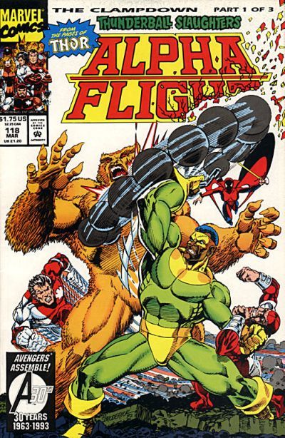 Alpha Flight, Vol. 1 The Clampdown!, Part 1 |  Issue#118A | Year:1993 | Series: Alpha Flight | Pub: Marvel Comics |