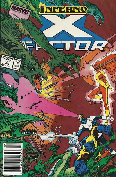X-Factor, Vol. 1 Inferno - Transformations! |  Issue#36B | Year:1988 | Series: X-Factor | Pub: Marvel Comics | Newsstand Edition