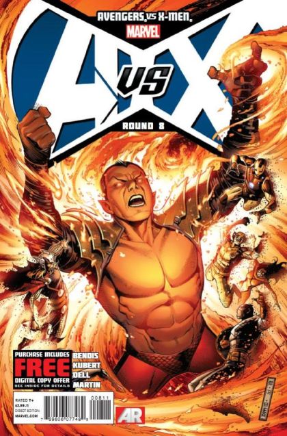 Avengers vs. X-Men Avengers vs. X-Men - Round 8 |  Issue#8A | Year:2012 | Series: Avengers | Pub: Marvel Comics | Jim Cheung Regular Cover