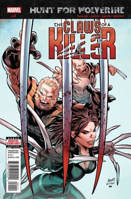 Hunt For Wolverine: The Claws of a Killer Hunt for Wolverine  |  Issue#1A | Year:2018 | Series:  | Pub: Marvel Comics | Regular Greg Land Cover