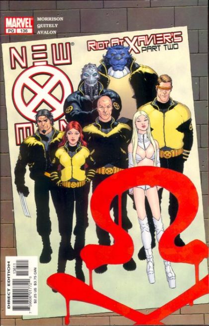 X-Men, Vol. 1 Riot At Xavier's, Part Two: When X Is Not X |  Issue#136A | Year:2003 | Series: X-Men | Pub: Marvel Comics | Frank Quitely Regular
