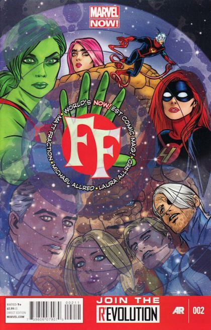 FF, Vol. 2 The Big Goodbye |  Issue#2A | Year:2012 | Series: Fantastic Four | Pub: Marvel Comics | Michael Allred Regular Cover