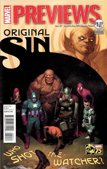 Marvel Previews, Vol. 2 Original Sin |  Issue#20 | Year:2014 | Series: Marvel Previews | Pub: Marvel Comics |