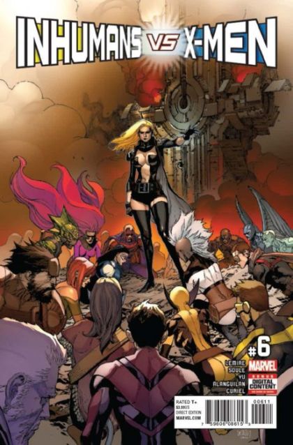 Inhumans vs. X-Men Inhumans vs X-Men  |  Issue#6A | Year:2017 | Series:  | Pub: Marvel Comics | Regular Leinil Francis Yu Cover