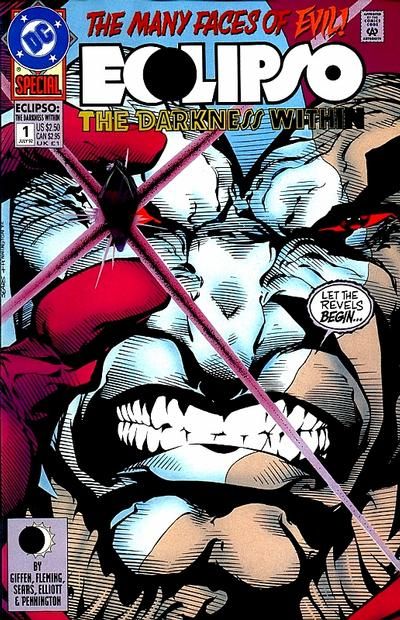 Eclipso: The Darkness Within Eclipso: The Darkness Within - All Men Make Faults |  Issue#1C | Year:1992 | Series: Eclipso | Pub: DC Comics | Direct Edition With Attached Gem