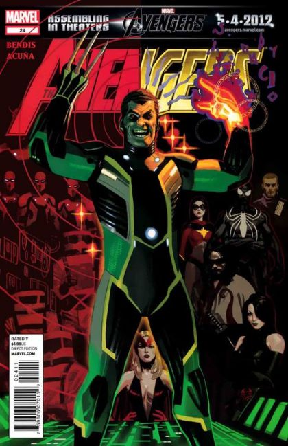 The Avengers, Vol. 4  |  Issue#24 | Year:2012 | Series: Avengers | Pub: Marvel Comics | Regular Daniel Acuna Cover