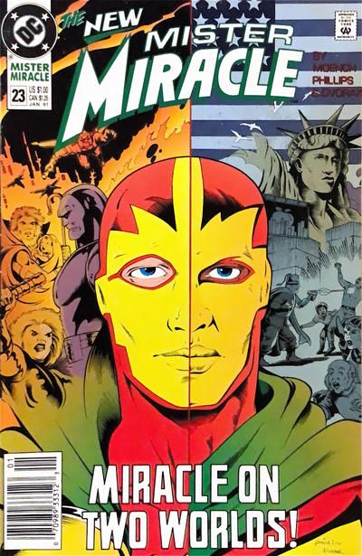 Mister Miracle, Vol. 2 A Tale of Two Miracles |  Issue#23B | Year:1991 | Series: Mister Miracle | Pub: DC Comics | Newsstand Edition