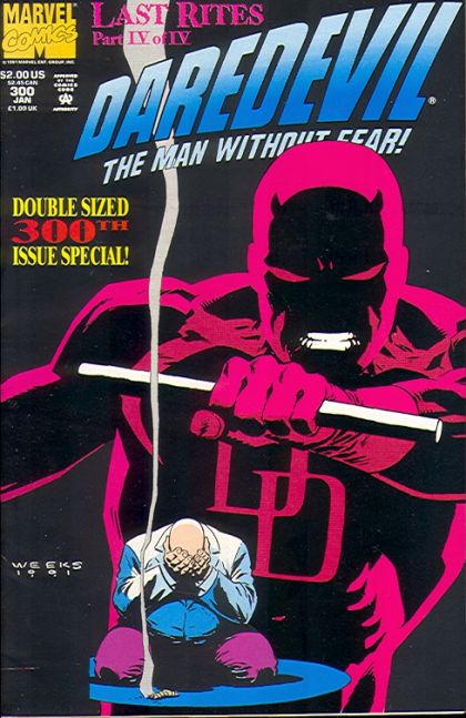 Daredevil, Vol. 1 Last Rites, Part 4 |  Issue#300A | Year:1992 | Series: Daredevil | Pub: Marvel Comics | Direct Edition