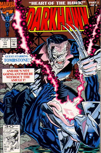 Darkhawk, Vol. 1 Heart Of The Hawk, Part 2: Heart Of Stone |  Issue#11A | Year:1992 | Series: Darkhawk | Pub: Marvel Comics | Direct Edition