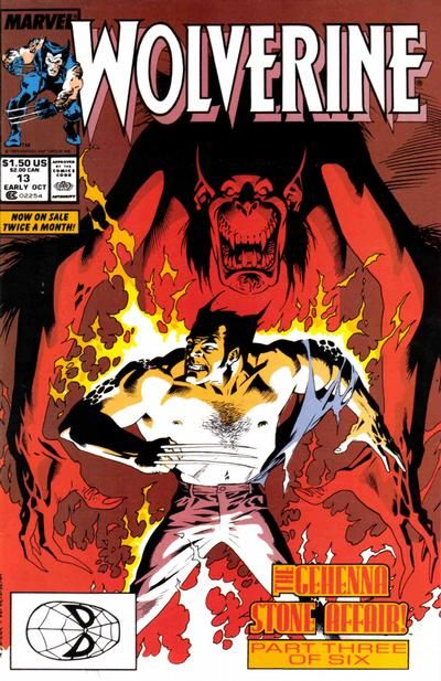 Wolverine, Vol. 2 The Gehenna Stone Affair, Part 3: Blood Ties |  Issue#13A | Year:1989 | Series: Wolverine | Pub: Marvel Comics |