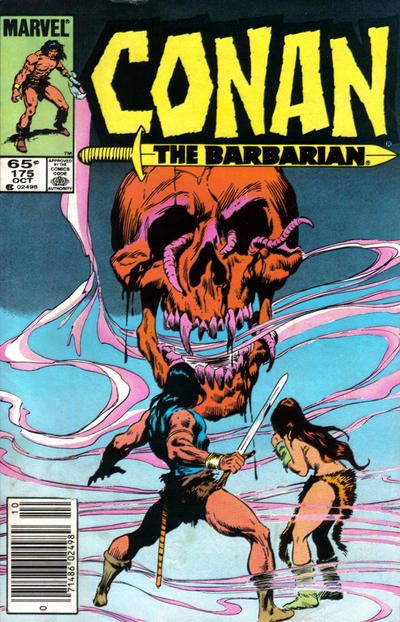 Conan the Barbarian, Vol. 1 The Scarlet Personage! |  Issue#175B | Year:1985 | Series: Conan | Pub: Marvel Comics | Newsstand Edition