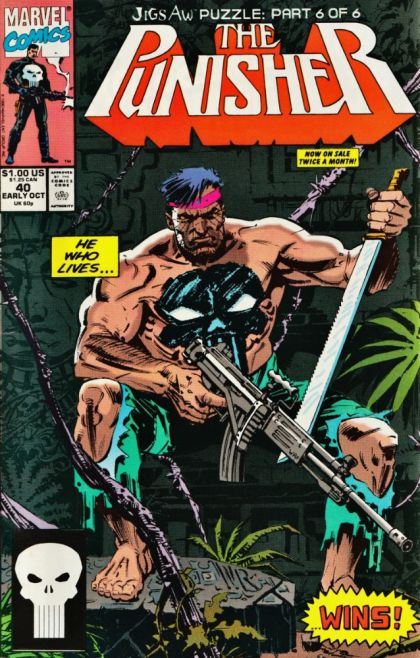 The Punisher, Vol. 2 Jigsaw Puzzle, Part 6: End of the Game |  Issue#40A | Year:1990 | Series: Punisher | Pub: Marvel Comics | Direct Edition