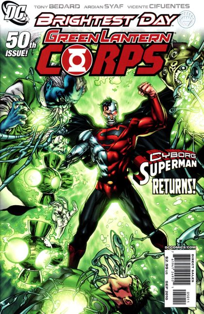 Green Lantern Corps, Vol. 1 Brightest Day - Revolt of the Alpha-Lanterns, Part 3 |  Issue#50A | Year:2010 | Series: Green Lantern | Pub: DC Comics | Ardian Syaf Regular