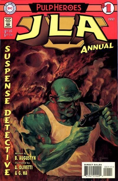 JLA Annual Pulp Heroes - Hardboiled Hangover, Chapter One: The Fire This Time; Chapter Two: Monsters; Lockdown! |  Issue#1 | Year:1997 | Series: JLA | Pub: DC Comics | Direct Edition