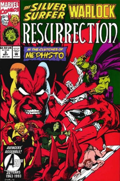 Silver Surfer / Warlock: Resurrection Welcome To Hades! |  Issue#3A | Year:1993 | Series:  | Pub: Marvel Comics | Direct Edition