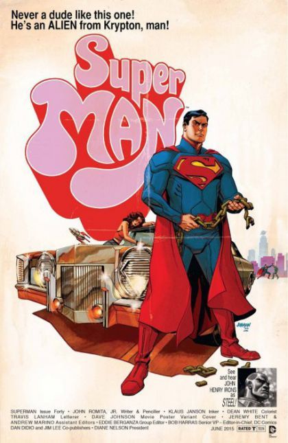 Superman, Vol. 3 Powerless |  Issue#40B | Year:2015 | Series: Superman | Pub: DC Comics | Movie Poster Variant Cover