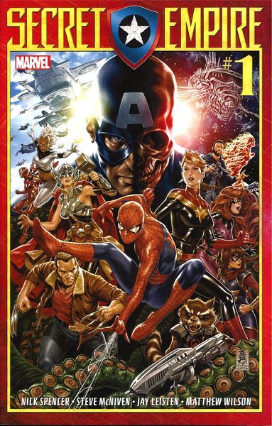 Secret Empire Secret Empire  |  Issue#1A | Year:2017 | Series:  | Pub: Marvel Comics | Regular Mark Brooks Cover