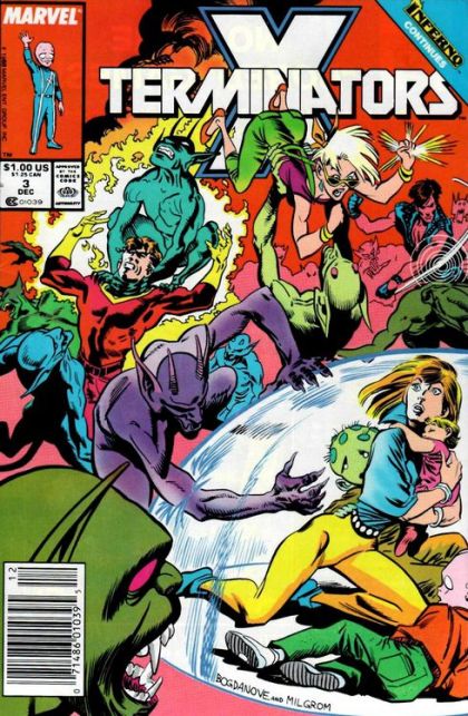 X-Terminators, Vol. 1 Inferno - Guess Who's Coming To Dinner |  Issue#3B | Year:1988 | Series: X-Men | Pub: Marvel Comics | Newsstand Edition