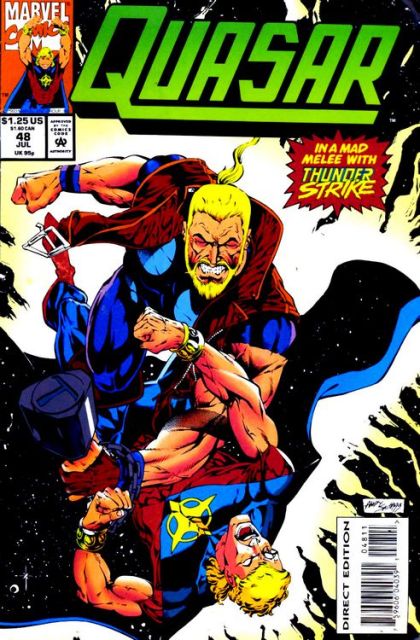 Quasar Rune With A View! |  Issue#48 | Year:1993 | Series: Quasar | Pub: Marvel Comics | Direct Edition
