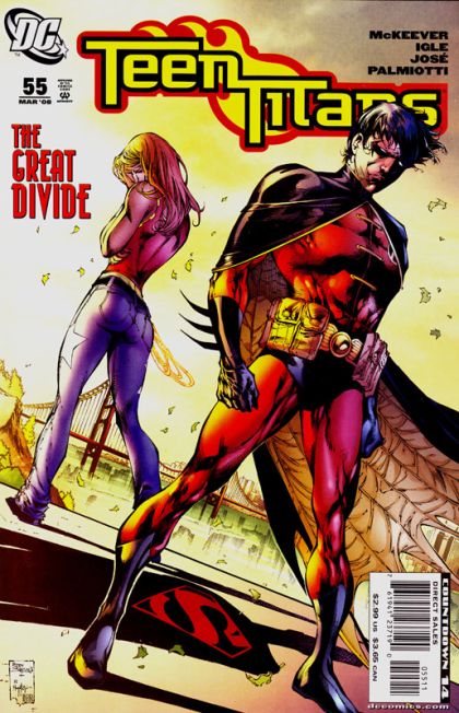Teen Titans, Vol. 3 Paradigm Rift |  Issue#55A | Year:2008 | Series: Teen Titans | Pub: DC Comics | Direct Edition