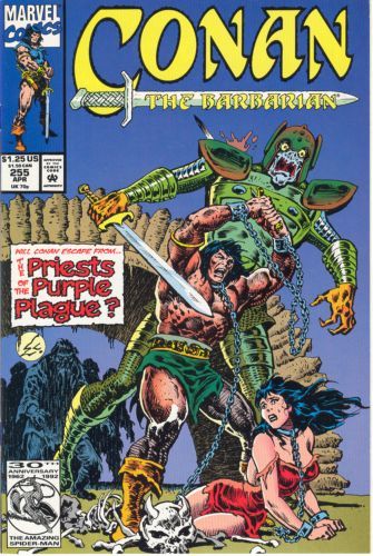 Conan the Barbarian, Vol. 1 The Second Coming of Shuma-Gorath, Priests Of The Purple Plague |  Issue#255A | Year:1992 | Series: Conan | Pub: Marvel Comics |