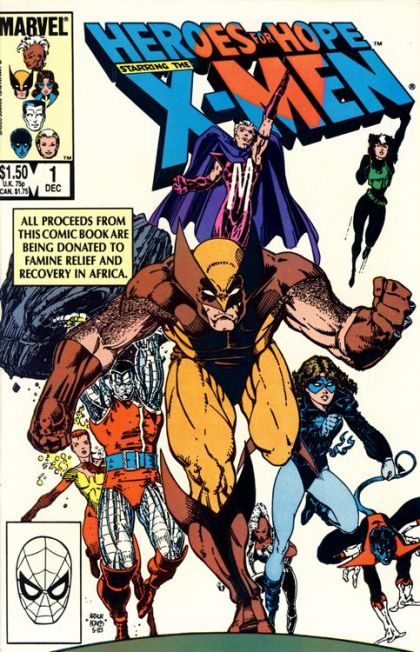 Heroes for Hope starring the X-Men Heroes for Hope |  Issue#1A | Year:1985 | Series: X-Men | Pub: Marvel Comics |