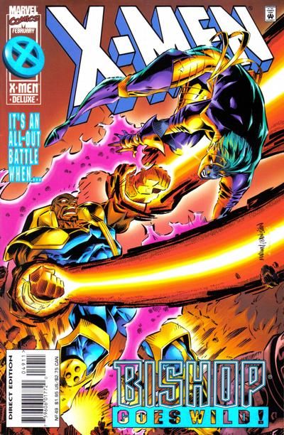 X-Men, Vol. 1 Onslaught - Eyes Of A New York Woman |  Issue#49A | Year:1995 | Series: X-Men | Pub: Marvel Comics | Direct Edition
