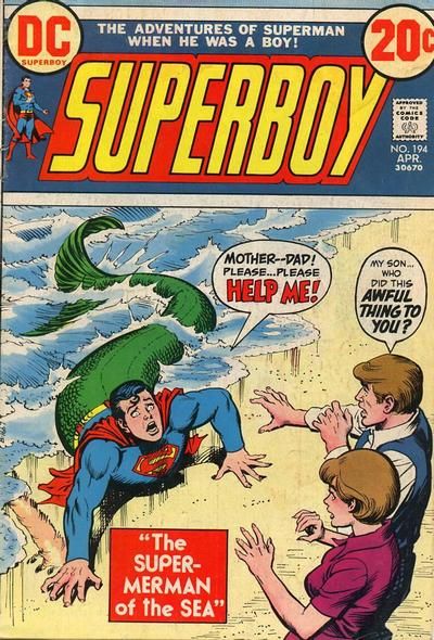 Superboy, Vol. 1 The Super-Merman of the Sea; Prey of the Sea Wolves; Super-Merman's Final Ordeal |  Issue