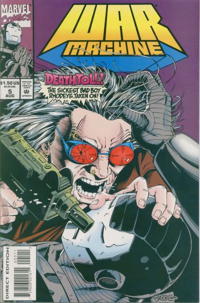 War Machine, Vol. 1 The Wages of Death! |  Issue#5A | Year:1994 | Series: War Machine | Pub: Marvel Comics | Direct Edition