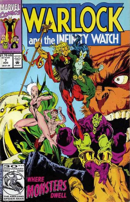 Warlock and the Infinity Watch Infinity War - The Island! |  Issue#7A | Year:1992 | Series: Warlock | Pub: Marvel Comics | Direct Edition