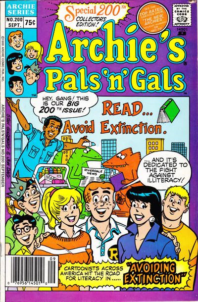 Archie's Pals 'n' Gals  |  Issue#200B | Year:1988 | Series: Archie | Pub: Archie Comic Publications | Newsstand Edition