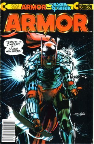 Armor, Vol. 1 (1985-1992) Amazing Origin of... Silver Streak and Armor |  Issue#1B | Year:1985 | Series:  | Pub: Continuity Comics | Newsstand Edition