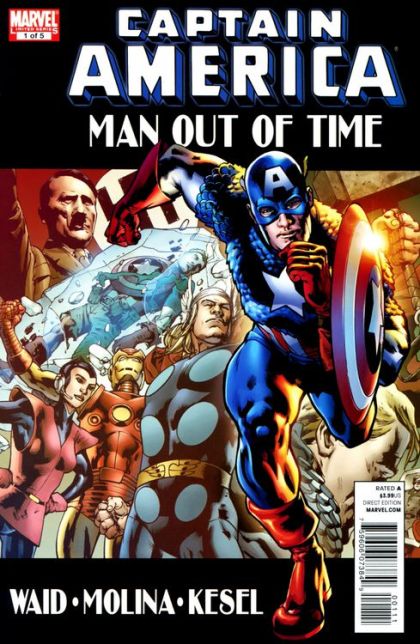 Captain America: Man Out of Time  |  Issue#1A | Year:2010 | Series: Captain America | Pub: Marvel Comics | Bryan Hitch Regular Cover