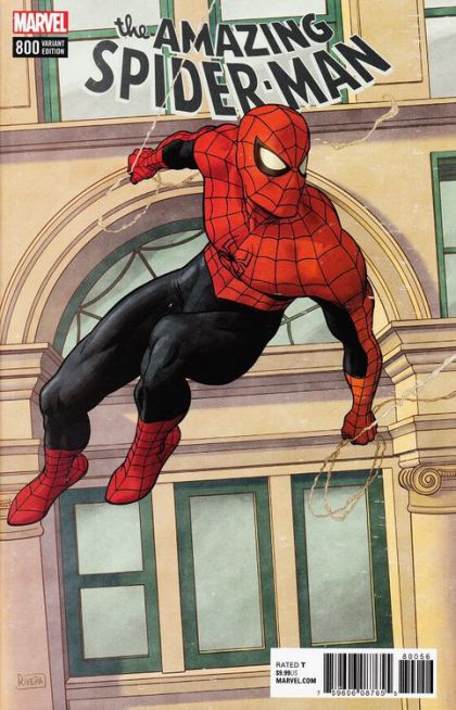 The Amazing Spider-Man, Vol. 4 Go Down Swinging |  Issue#800G | Year:2018 | Series: Spider-Man | Pub: Marvel Comics | Paolo Rivera Retailer Incentive Variant Cover