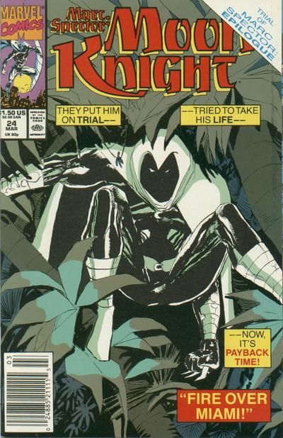 Marc Spector: Moon Knight Black Tide |  Issue#24 | Year:1991 | Series: Moon Knight | Pub: Marvel Comics |