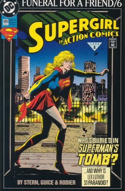 Action Comics, Vol. 1 Funeral For a Friend - Who's Buried in Superman's Tomb? |  Issue#686A | Year:1993 | Series:  | Pub: DC Comics |