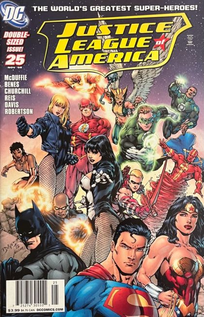 Justice League of America, Vol. 2 The Second Coming, Chapter Four: The Best Lack All Conviction |  Issue#25B | Year:2008 | Series: Justice League | Pub: DC Comics | Ed Benes Newsstand