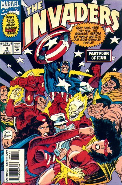 The Invaders, Vol. 2 ...And a Hero Shall Die! |  Issue#4A | Year:1993 | Series: Invaders | Pub: Marvel Comics | Direct Edition
