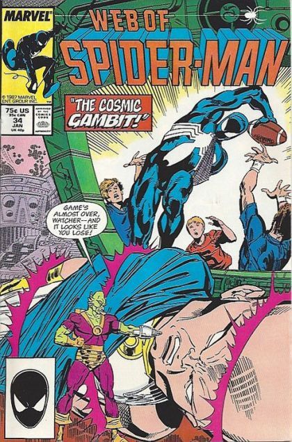 Web of Spider-Man, Vol. 1 Fourth and Eternity |  Issue#34A | Year:1988 | Series: Spider-Man | Pub: Marvel Comics | Direct Edition